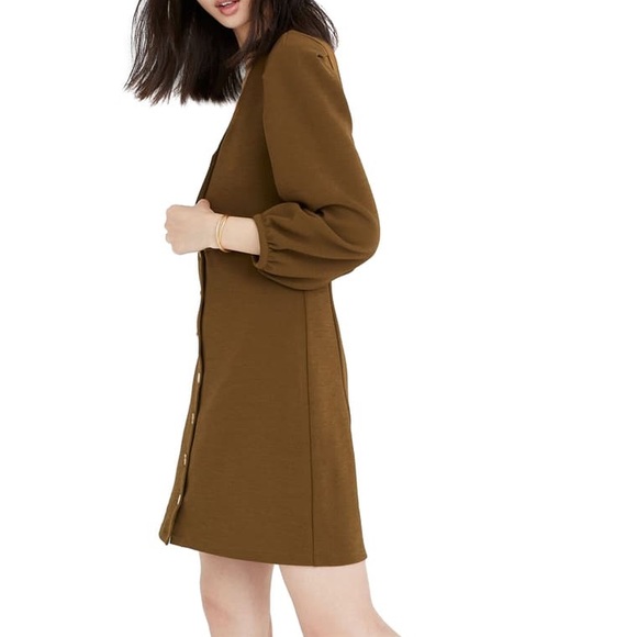 Texture & Thread Balloon-Sleeve Dress - Picture 2 of 11